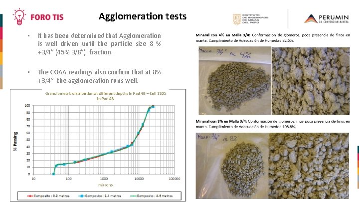 Agglomeration tests • It has been determined that Agglomeration is well driven until the