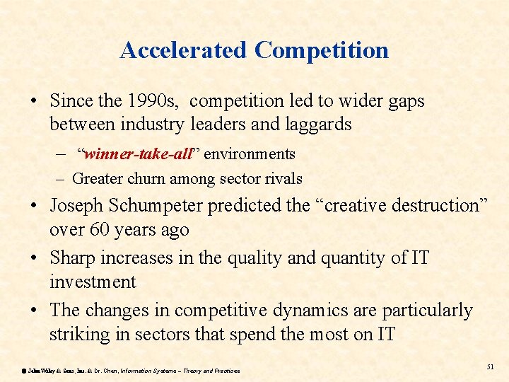 Accelerated Competition • Since the 1990 s, competition led to wider gaps between industry Accelerated Competition • Since the 1990 s, competition led to wider gaps between industry