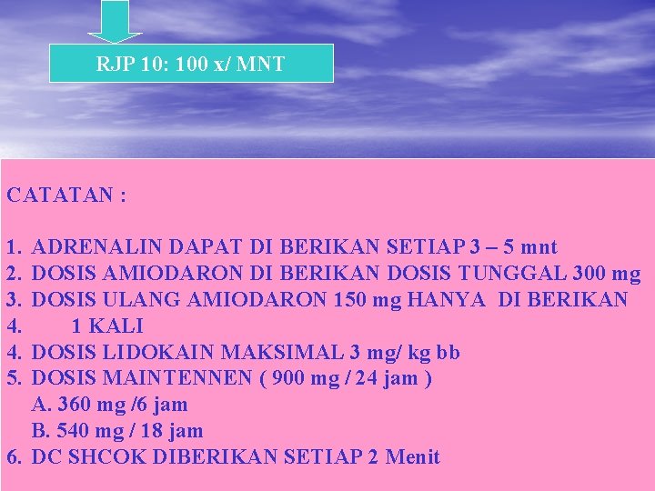 RJP 10: 100 x/ MNT CATATAN : 1. 2. 3. 4. 4. 5. ADRENALIN