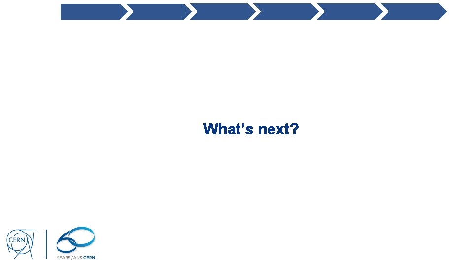 What’s next? 