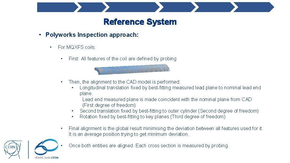 Reference System • Polyworks Inspection approach: • For MQXFS coils: • First: All features