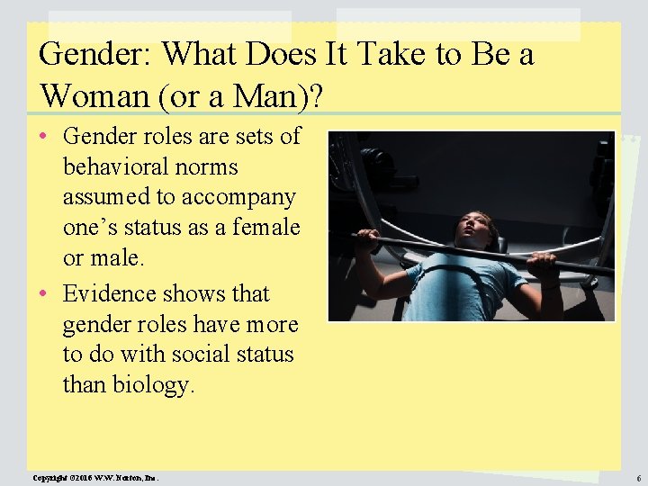 Gender: What Does It Take to Be a Woman (or a Man)? • Gender