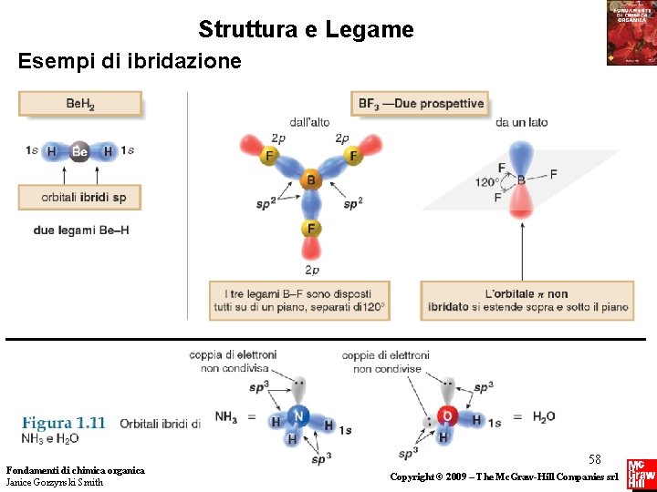 Struttura e Legame Esempi di ibridazione Fondamenti di chimica organica Janice Gorzynski Smith 58