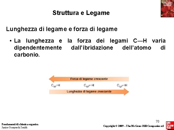 Struttura e Legame Lunghezza di legame e forza di legame • La lunghezza e