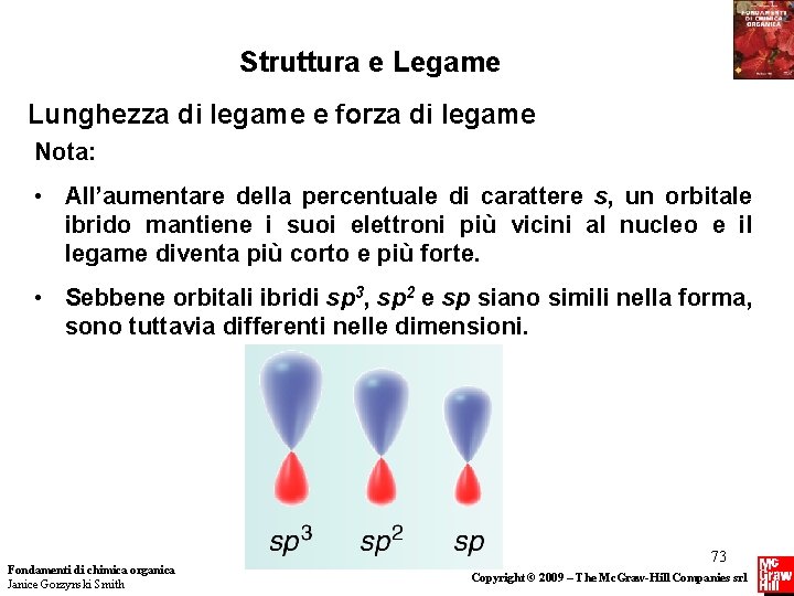 Struttura e Legame Lunghezza di legame e forza di legame Nota: • All’aumentare della