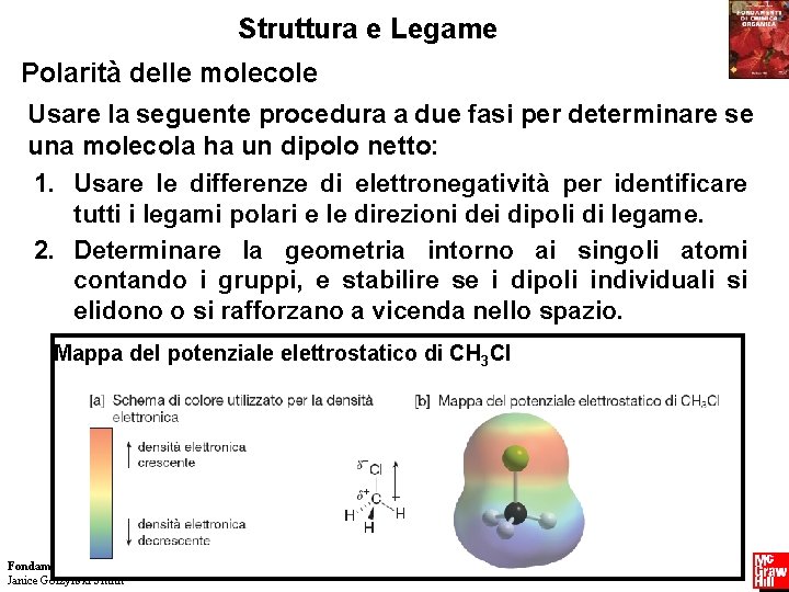 Struttura e Legame Polarità delle molecole Usare la seguente procedura a due fasi per