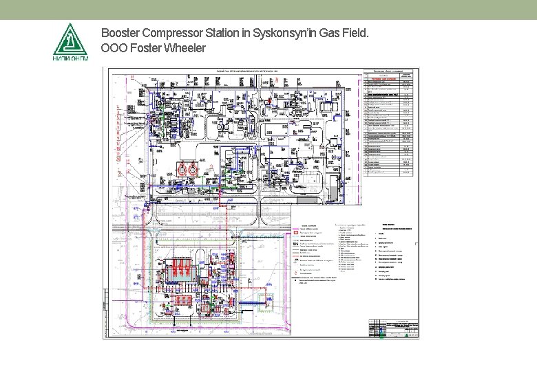  Booster Compressor Station in Syskonsyn’in Gas Field. OOO Foster Wheeler 