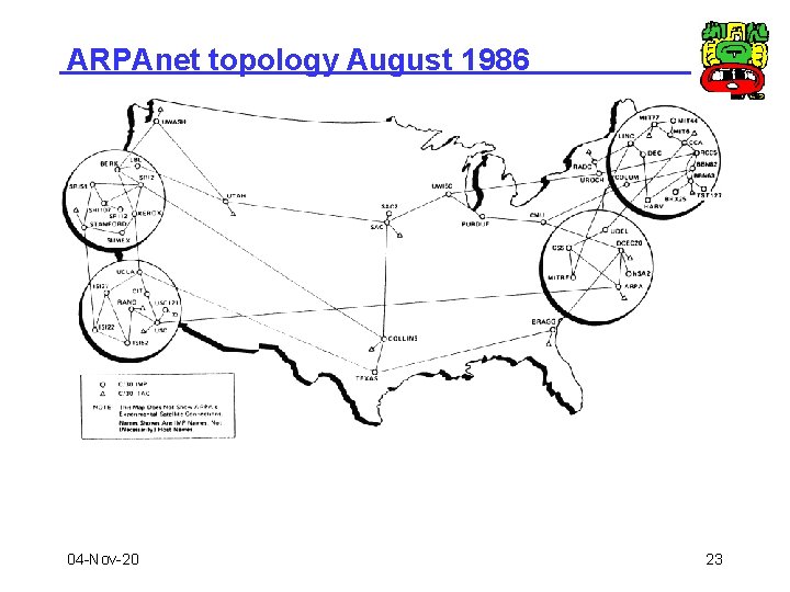 ARPAnet topology August 1986 04 -Nov-20 23 