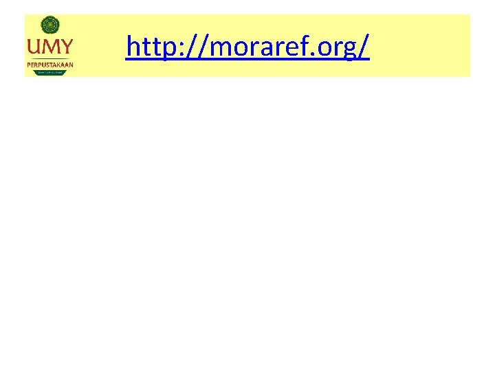 http: //moraref. org/ 