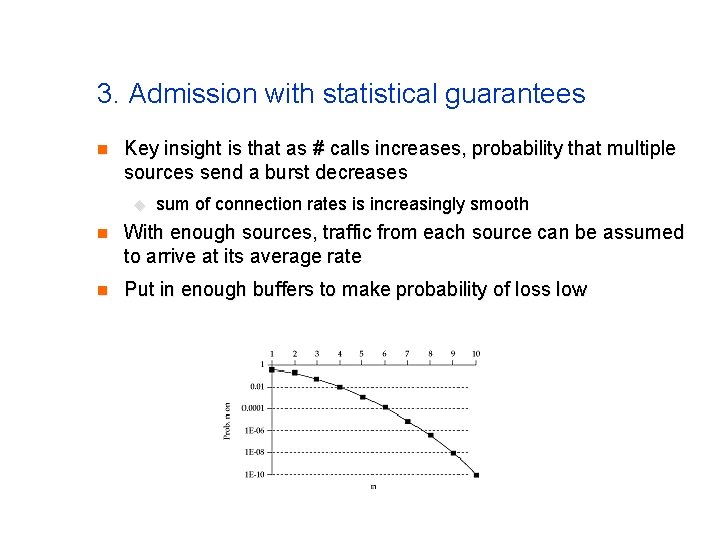 3. Admission with statistical guarantees n Key insight is that as # calls increases, 3. Admission with statistical guarantees n Key insight is that as # calls increases,
