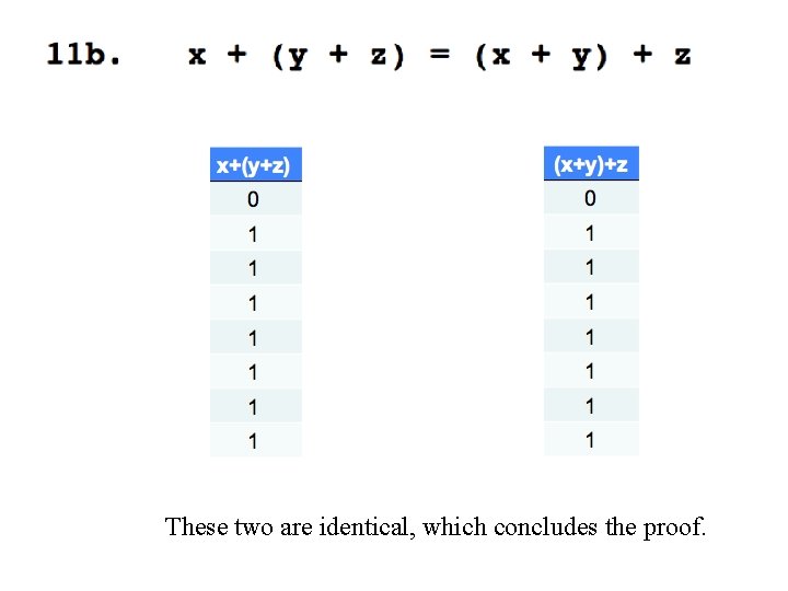 These two are identical, which concludes the proof. 