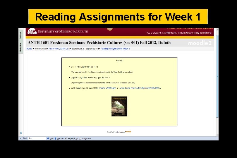 Reading Assignments for Week 1 