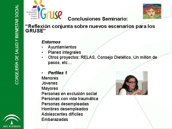 Conclusiones Seminario: Grupos Socio Educativos - GRUSE 2012 “Reflexión conjunta sobre nuevos escenarios para