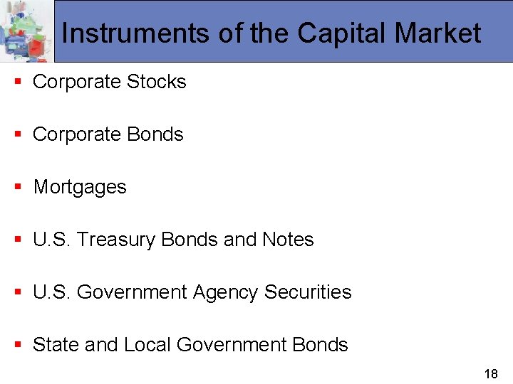 Instruments of the Capital Market § Corporate Stocks § Corporate Bonds § Mortgages §