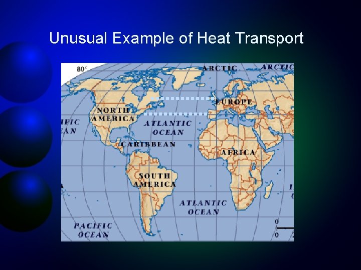 Unusual Example of Heat Transport 