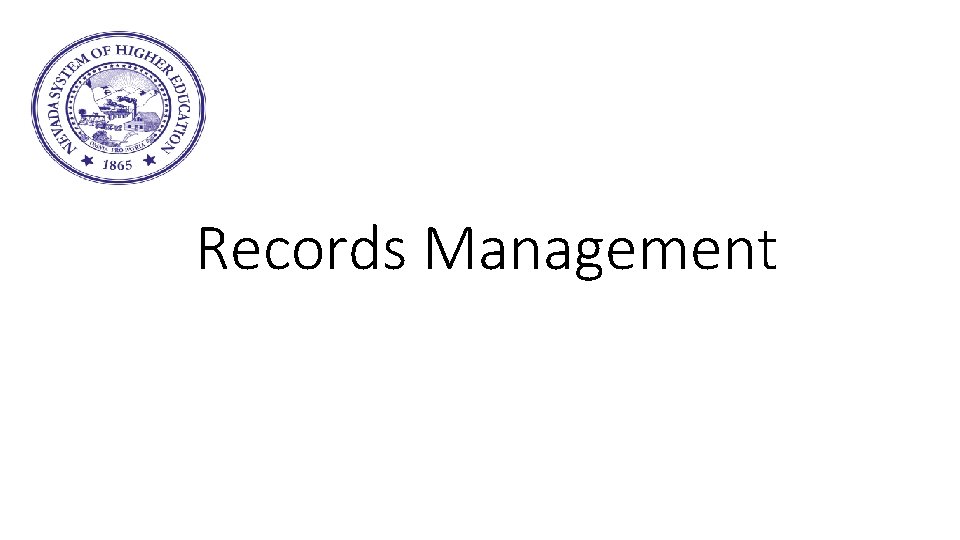 Records Management 