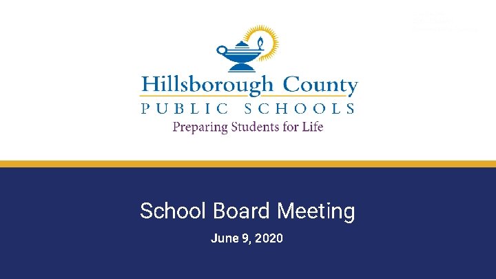 School Board Meeting June 9, 2020 December 2018 