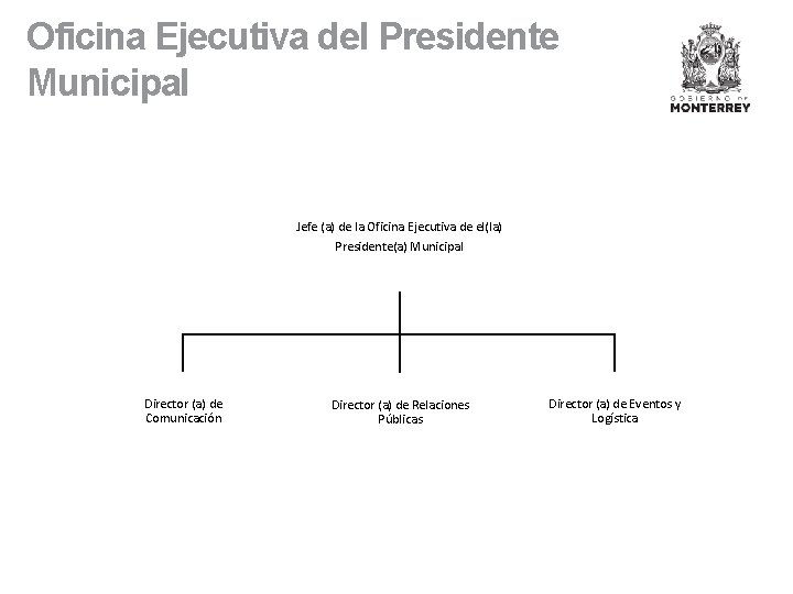 Oficina Ejecutiva del Presidente Municipal Jefe (a) de la Oficina Ejecutiva de el(la) Presidente(a)