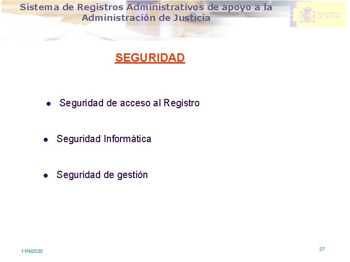 DIRECCION GENERAL DE MODERNIZACION DE Sistema de Registros Administrativos de apoyo a la LA