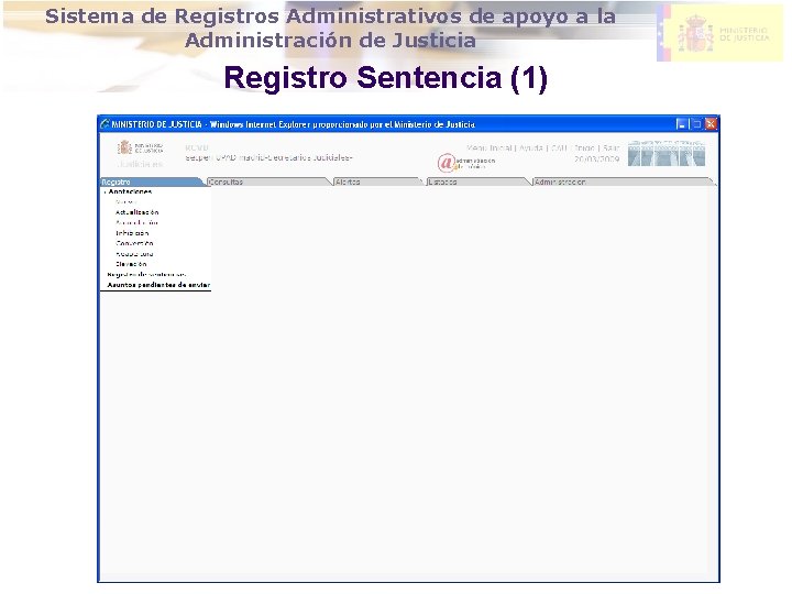 DIRECCION GENERAL DE MODERNIZACION DE Sistema de Registros Administrativos de apoyo a la LA