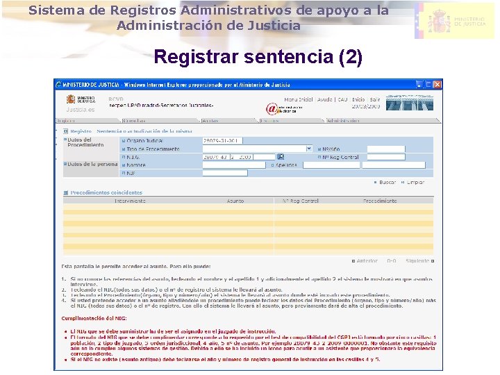 DIRECCION GENERAL DE MODERNIZACION DE Sistema de Registros Administrativos de apoyo a la LA