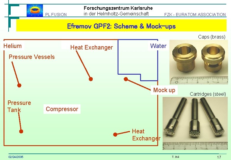 Forschungszentrum Karlsruhe in der Helmholtz-Gemeinschaft PL FUSION FZK - EURATOM ASSOCIATION Efremov GPF 2: