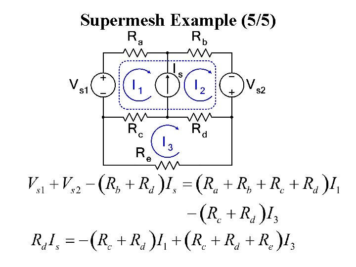 E E 2315 Lecture 05 Mesh Current Analysis