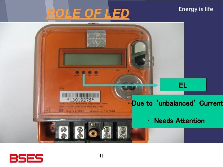 ROLE OF LED EL • Due to ‘unbalanced’ Current • Needs Attention 11 