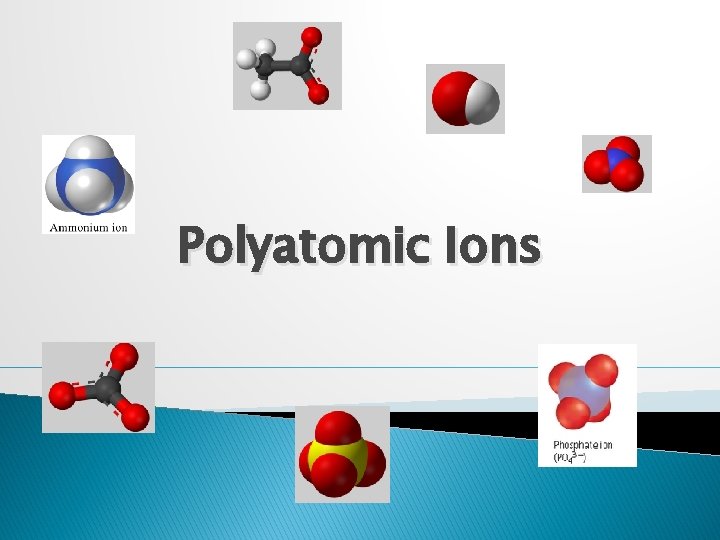 Polyatomic Ions 