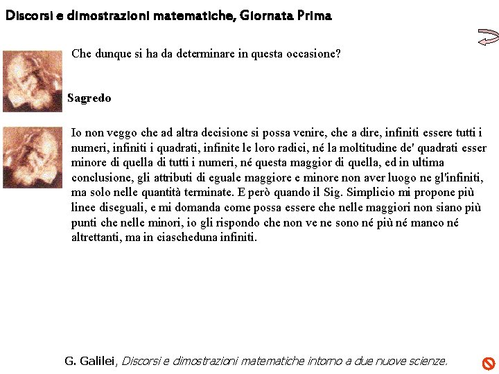 Discorsi e dimostrazioni matematiche, Giornata Prima Che dunque si ha da determinare in questa