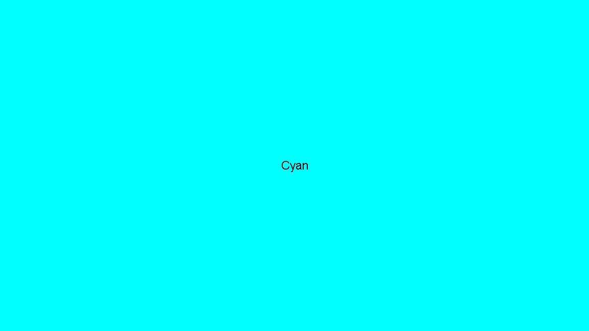 Cyan 