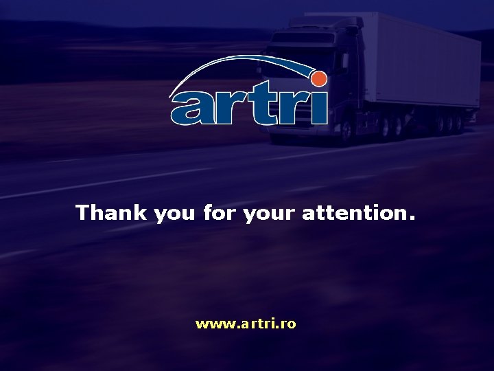 Thank you for your attention. www. artri. ro 