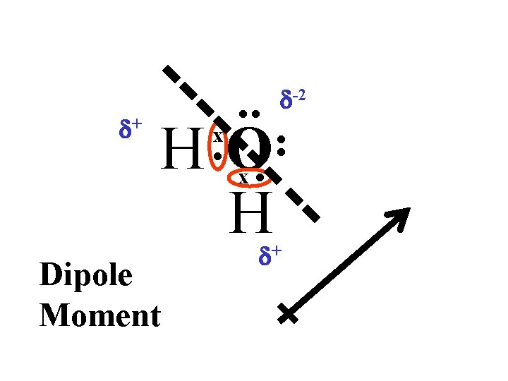 d+ • • H • O • H x x Dipole Moment d-2 •