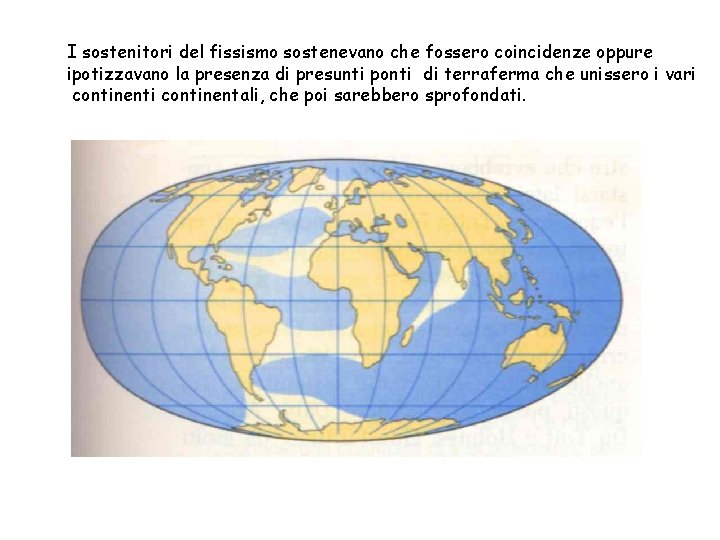 I sostenitori del fissismo sostenevano che fossero coincidenze oppure ipotizzavano la presenza di presunti