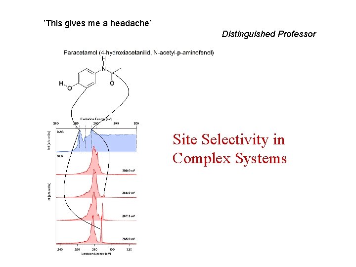 ’This gives me a headache’ Distinguished Professor Site Selectivity in Complex Systems ’This gives me a headache’ Distinguished Professor Site Selectivity in Complex Systems