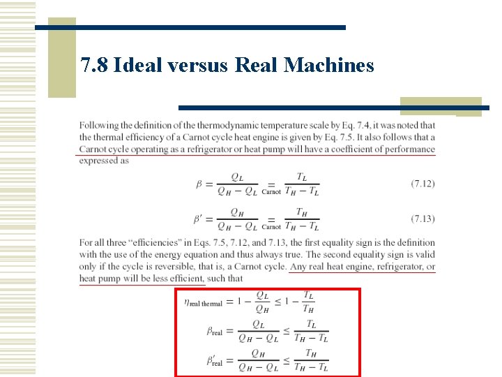 7. 8 Ideal versus Real Machines 