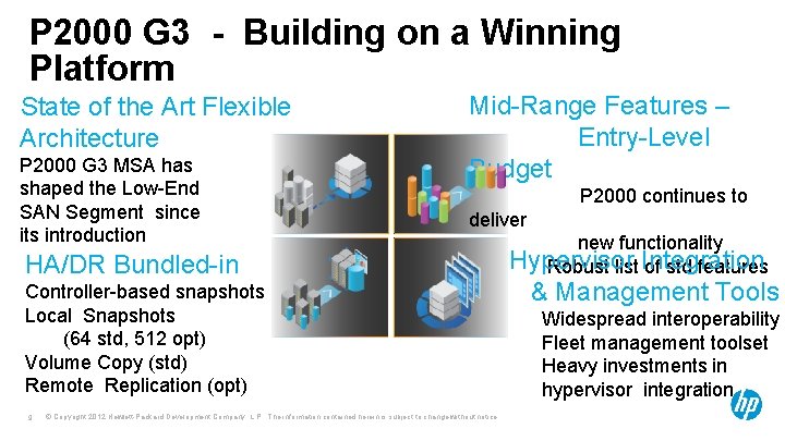 P 2000 G 3 - Building on a Winning Platform State of the Art