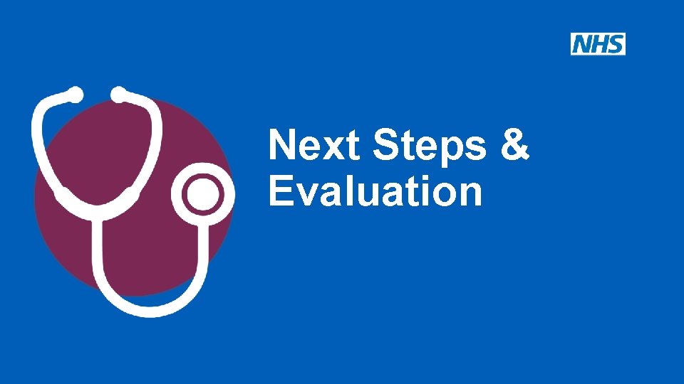 Next Steps & Evaluation 