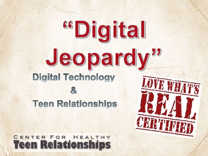 “Digital Jeopardy” 