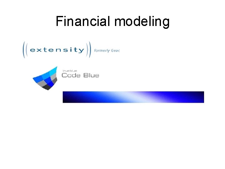 Financial modeling 