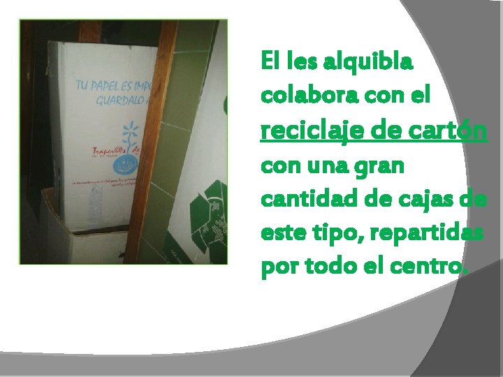 El Ies alquibla colabora con el reciclaje de cartón con una gran cantidad de