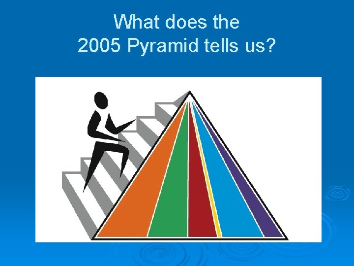 What does the 2005 Pyramid tells us? 