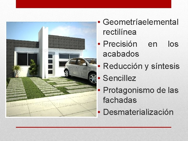  • Geometría elemental rectilínea • Precisión en los acabados • Reducción y síntesis