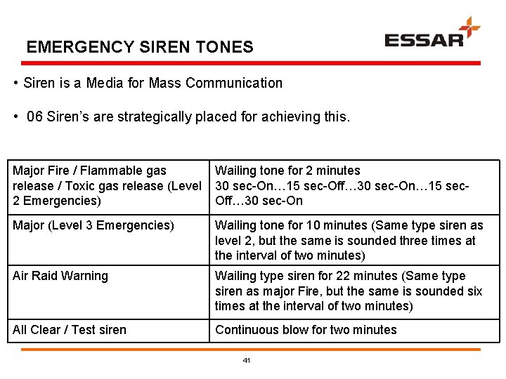 EMERGENCY SIREN TONES • Siren is a Media for Mass Communication • 06 Siren’s