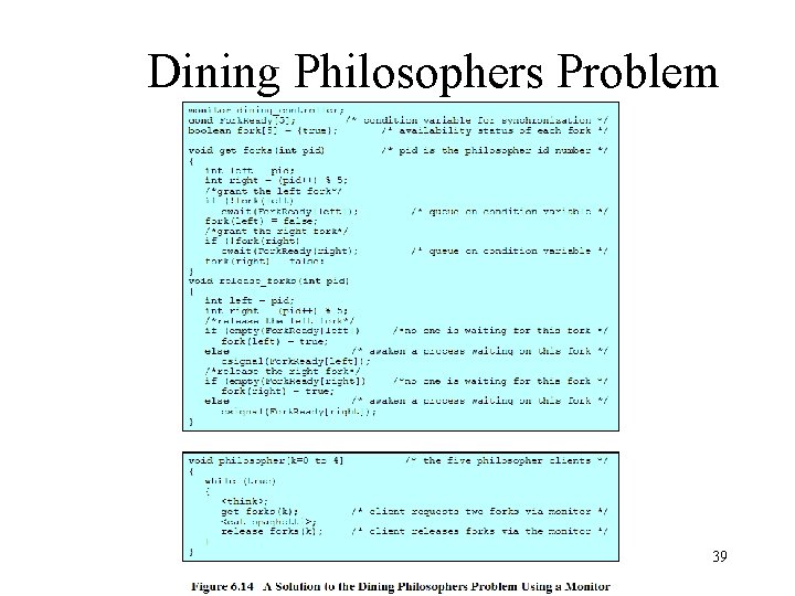 Dining Philosophers Problem 39 