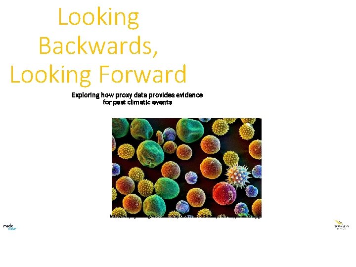 Looking Backwards, Looking Forward Exploring how proxy data provides evidence for past climatic events