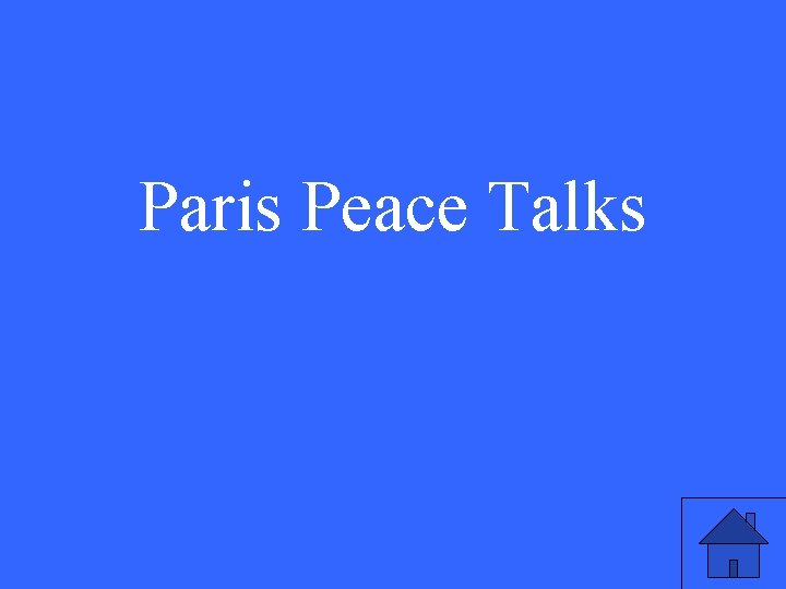 Paris Peace Talks 