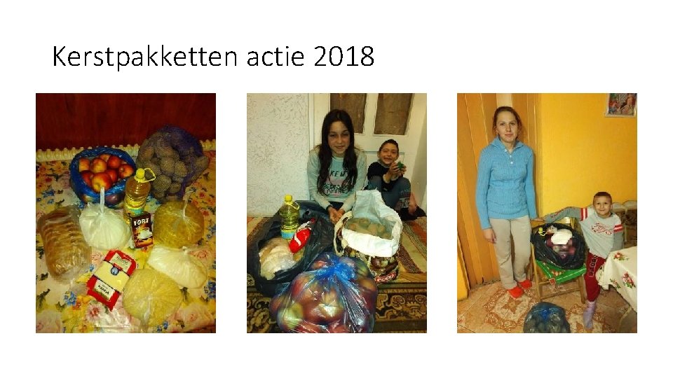 Kerstpakketten actie 2018 