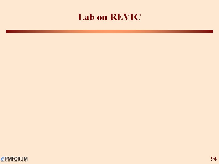 Lab on REVIC 94 