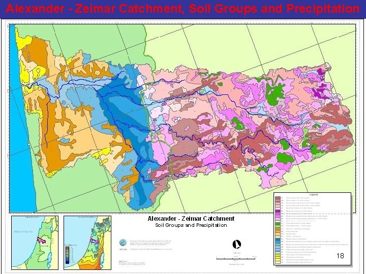 Alexander - Zeimar Catchment, Soil Groups and Precipitation 18 